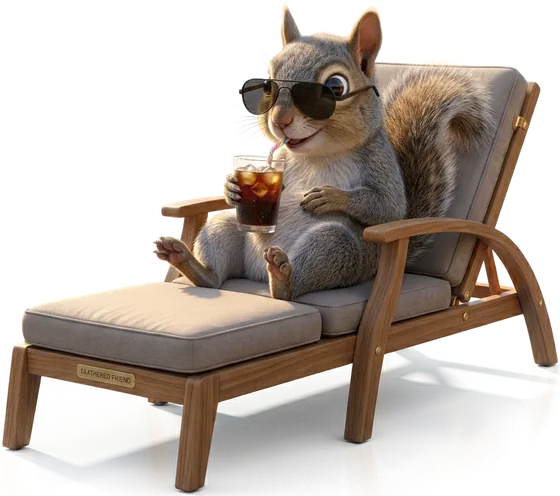 Scout with a cold drink